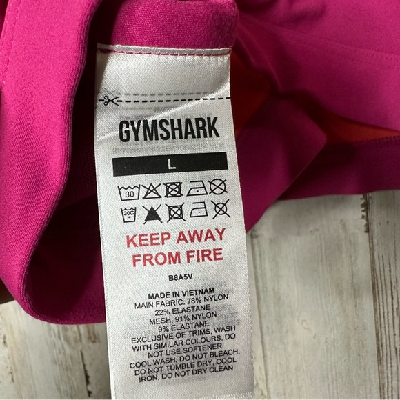 NWOT Gymshark Vibrant Pink and Orange Sports Bra - Picture 3 of 6